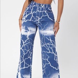 Lightning flare jeans